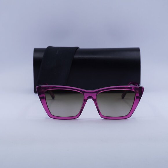 Final Price! Saint Laurent SL276 MICA 061 Cyclamen/Khaki Sunglasses - Picture 4 of 13